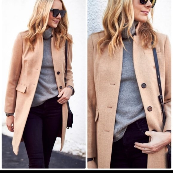 J. Crew Jackets & Blazers - J.Crew Regent Topcoat in Double-serge Wool NWT  Size 6